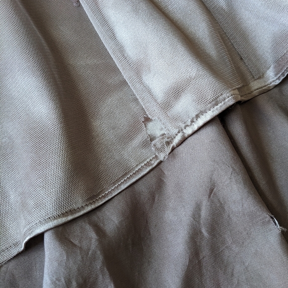 Strapless Champagne Formal Prom Dress - Picture 8 of 10